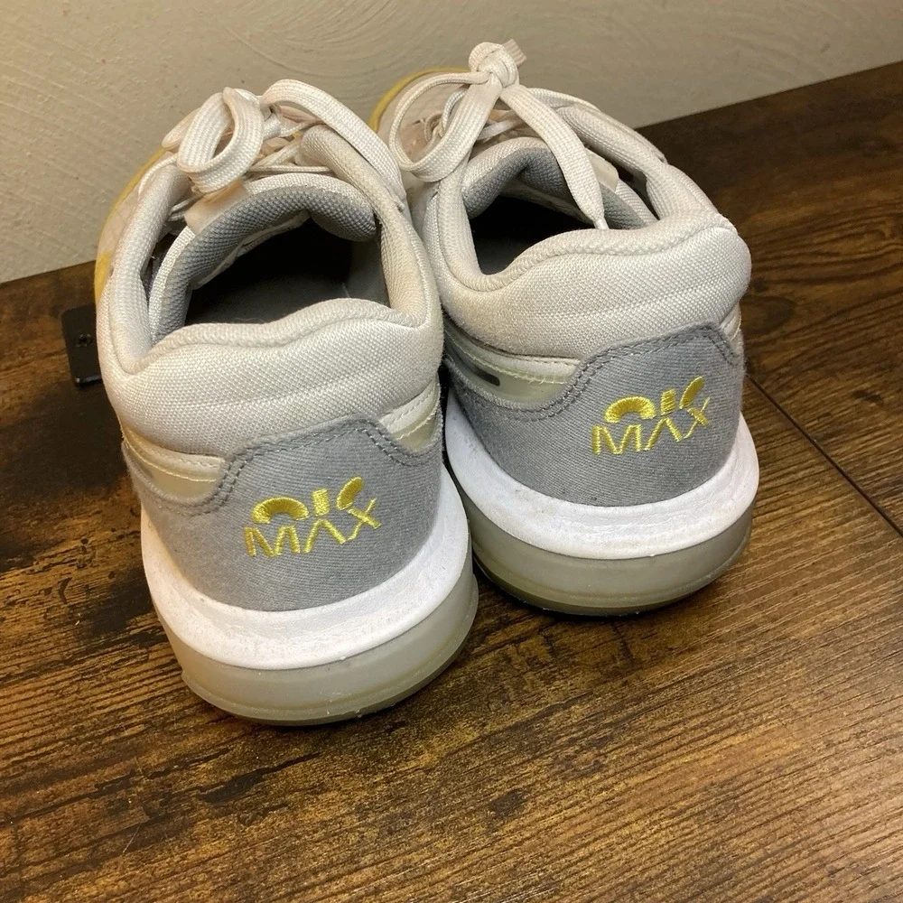 Nike‎ Air Max Motif Men's Yellow Grey Sneakers DD3697-001 Size 6.5